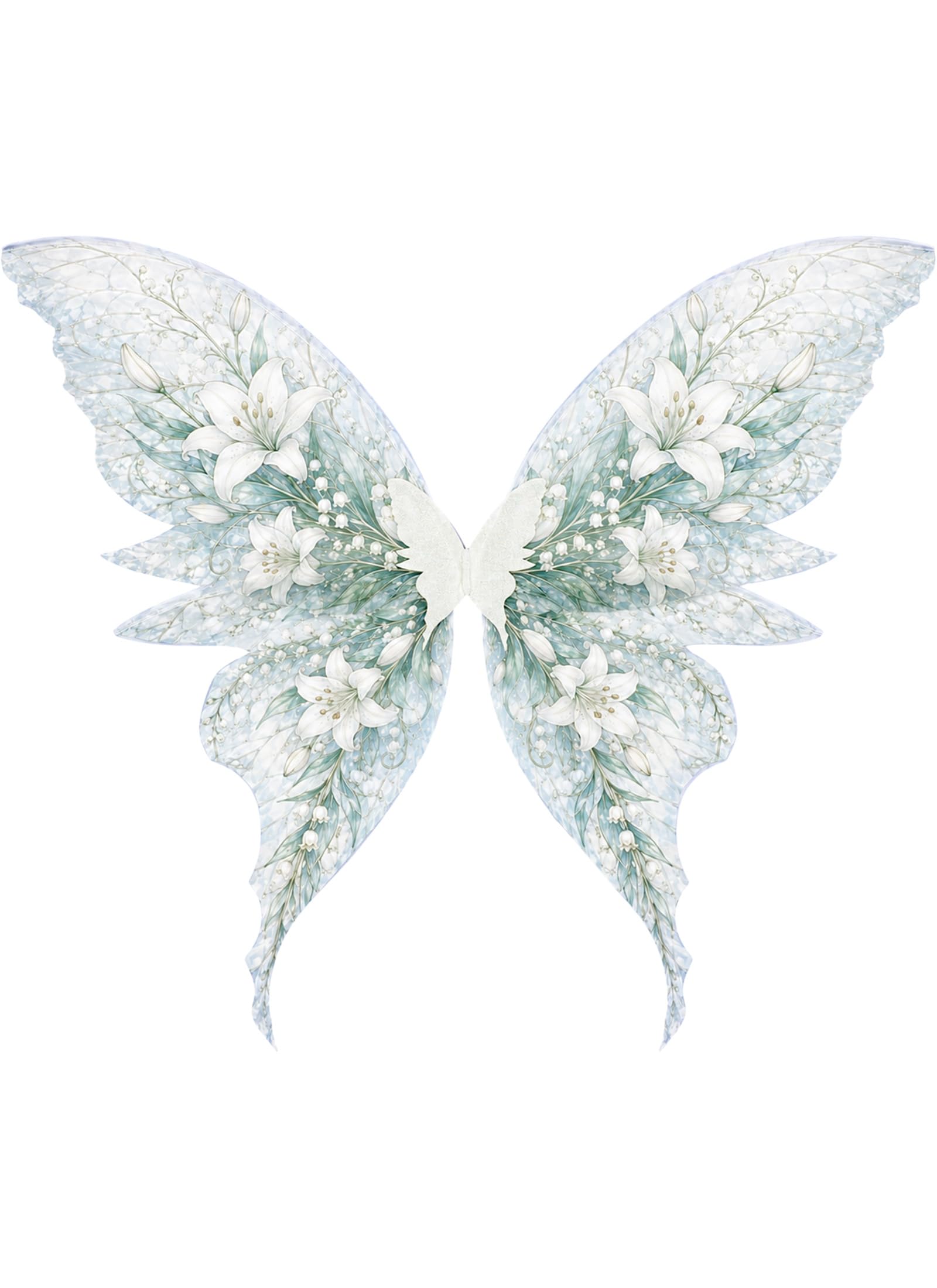ETOFETE Fairy Wings Adult Butterfly Costume Halloween Fancy Dress, White
