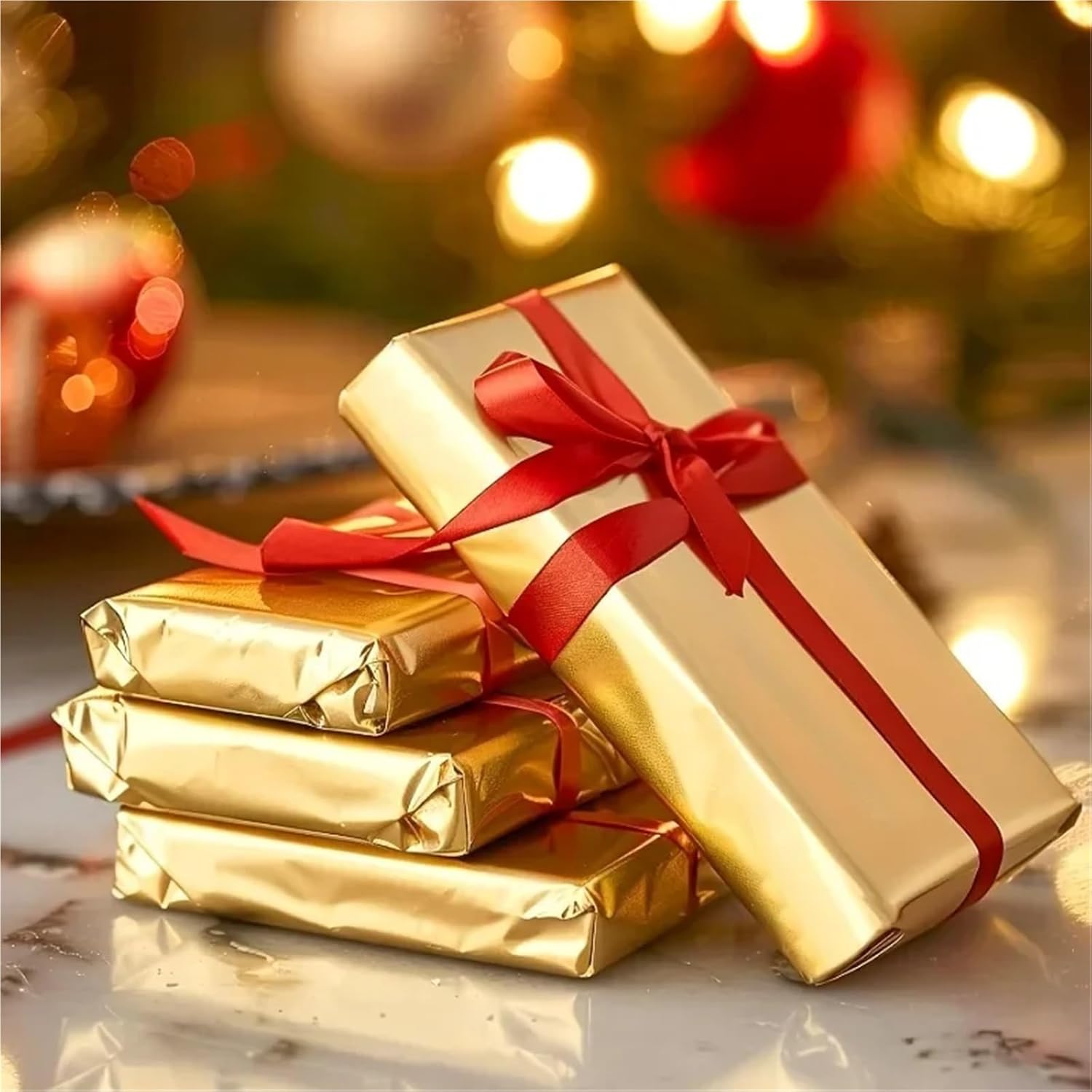 1500PCS Chocolate Bar Aluminum Foil Tin Wrapping Metal Embossing Candy Paper Wedding Party Supplies(15CM)