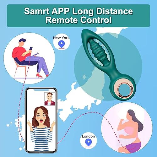 Miniatura 3 de Vibrador de enchufe anal, masajeador de próstata, juguetes sexuales anales, aplicación de control remoto, tapón vibratorio para glúteos, 12 modos de