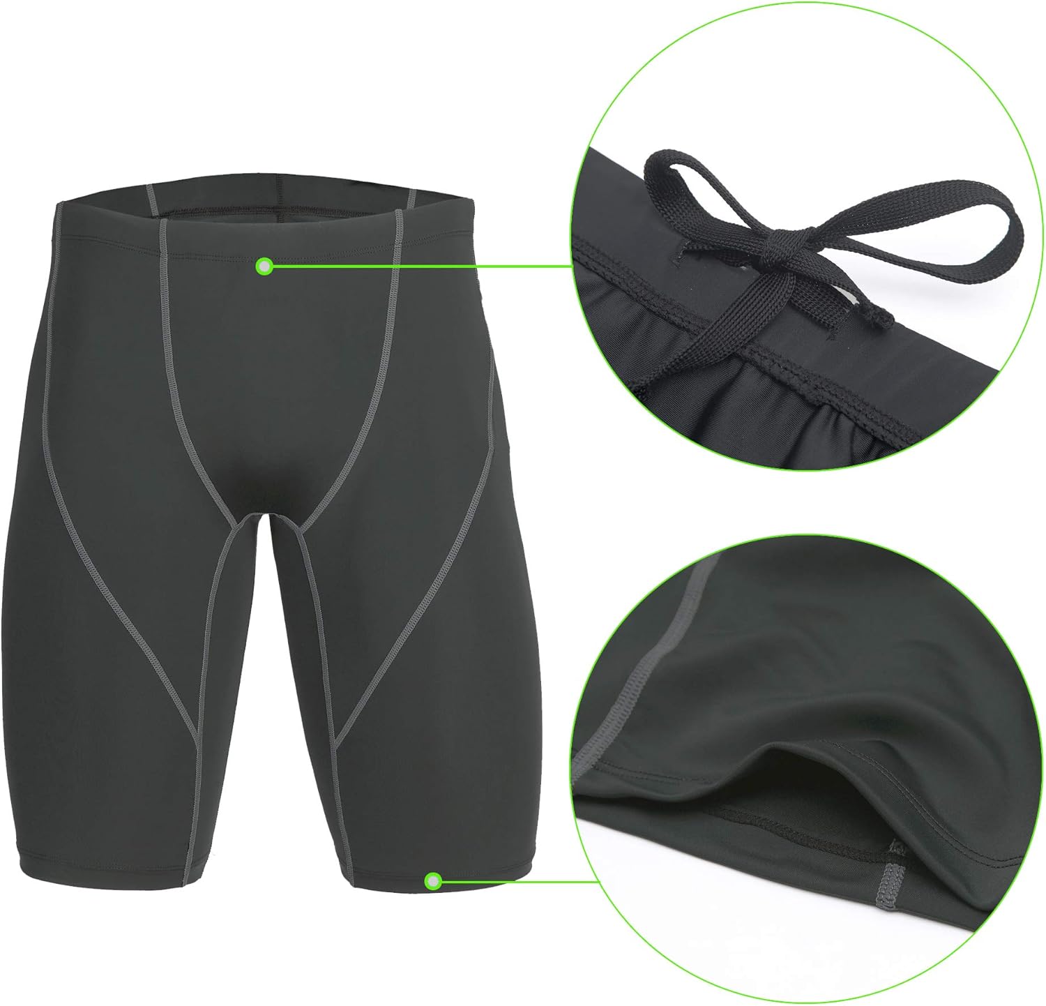 beroy Mens Compression Shorts Training Athletics Workout Tight Sports Base Layer with One Pocket : Clothing, Shoes & Jewelry