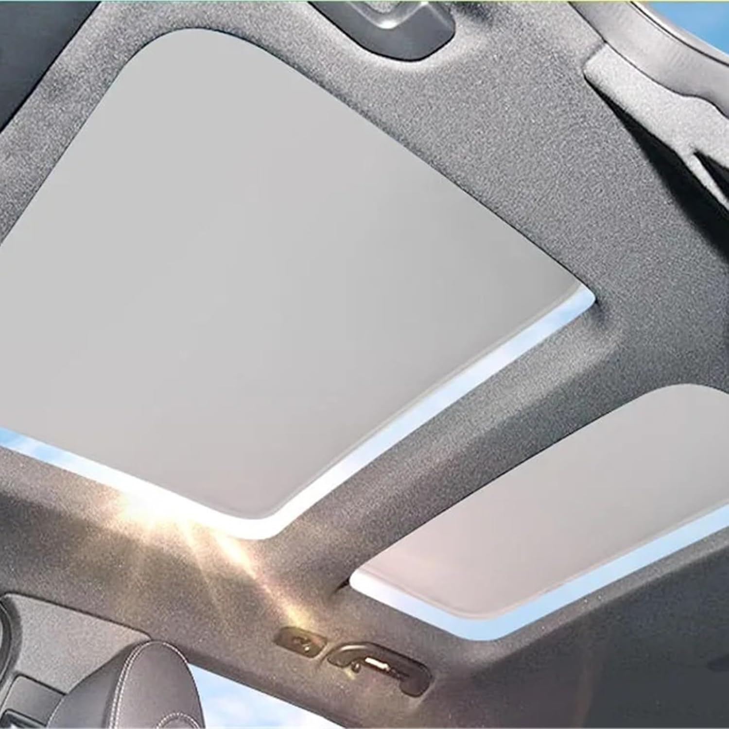 Car Electrostatic Adsorption Sunroof Sunshade for Mercedes-Benz GLB-Class X247 2019-2025 Heat Insulation Internal Auto Accessory(Black)