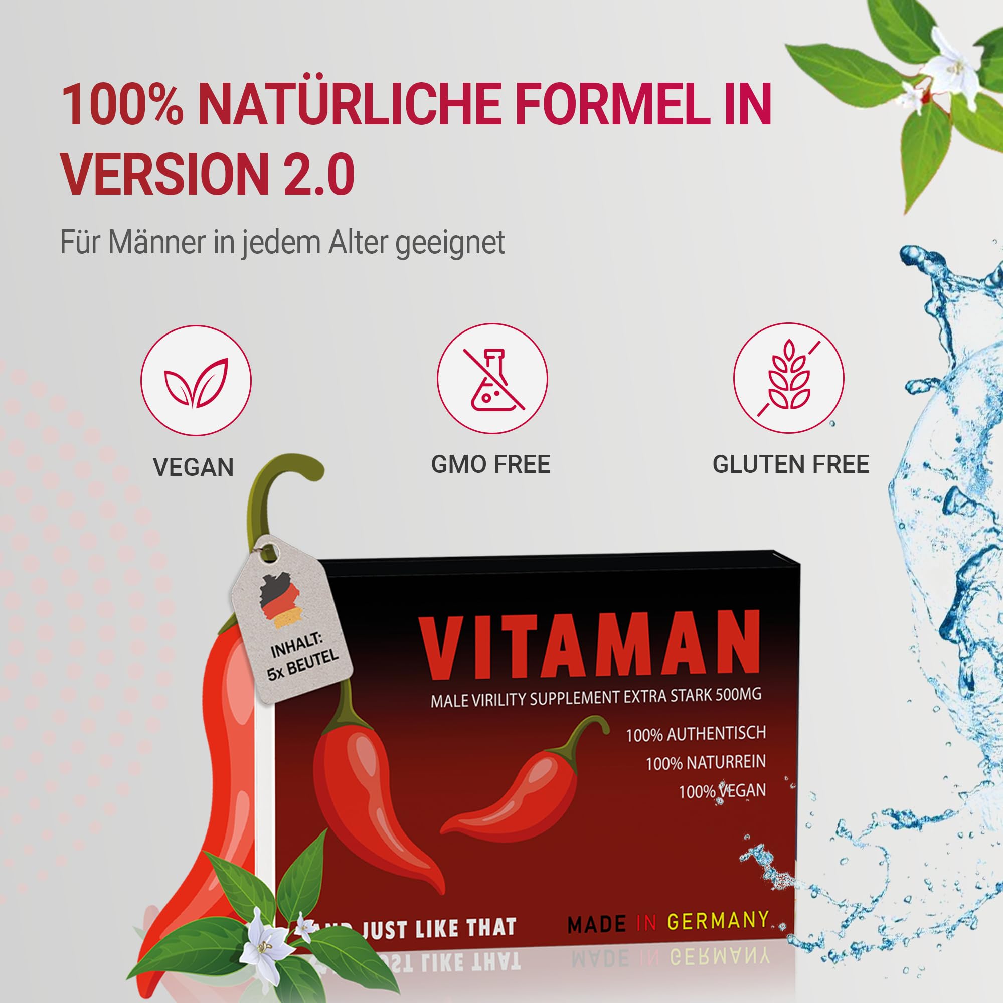 VITAMAN Gelée Royale FORTE Extra Stark – Magic Night – Hochdosierte Männer-Formel für Testosteron, Vitalität & Ausdauer – 3er Probierpackung