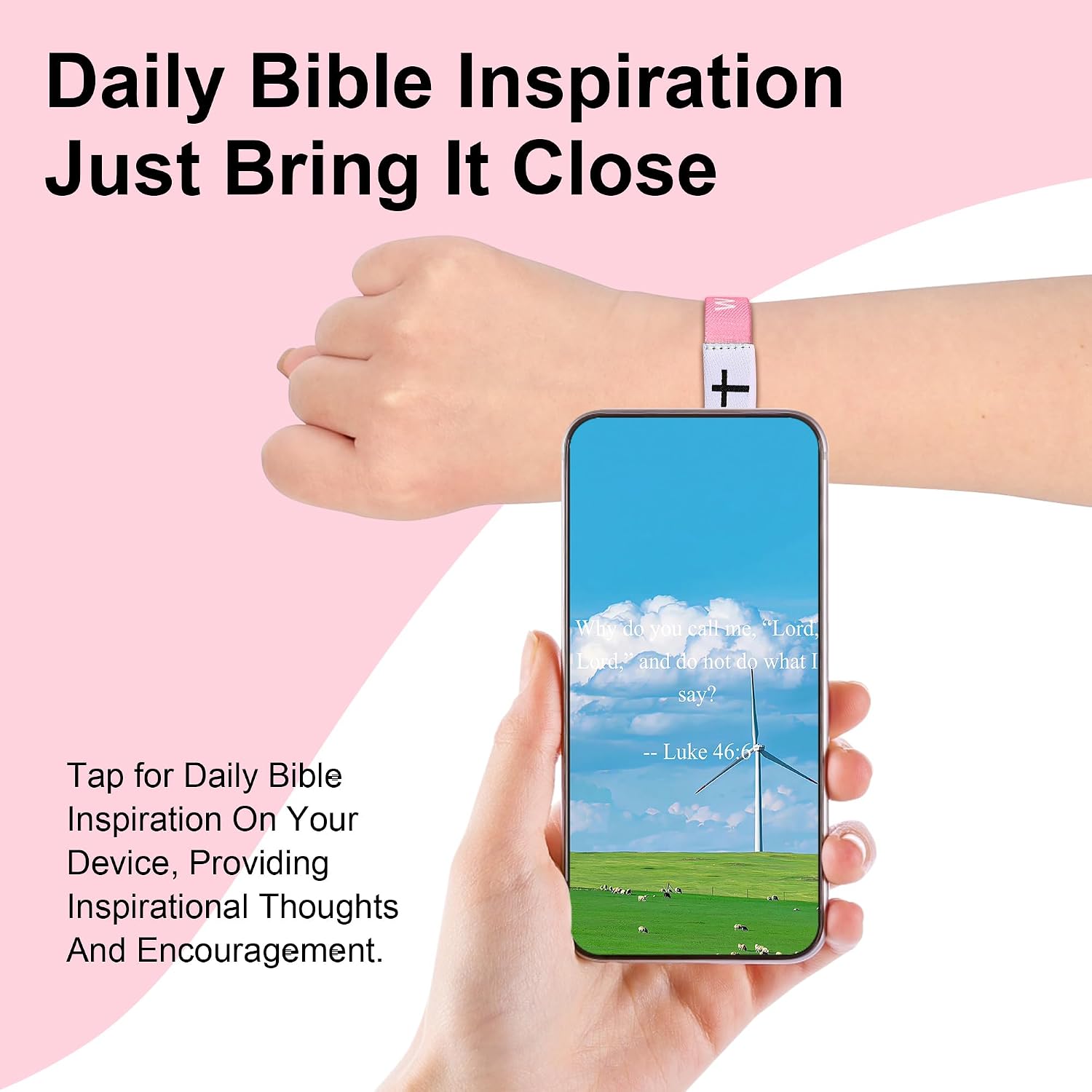 4PCS Daily Bible Verse WWJD Bracelet, Christian Jesus Bracelet for Women Men, Jesus Gift Wristband, What Would Jesus Do Bracelet image 2