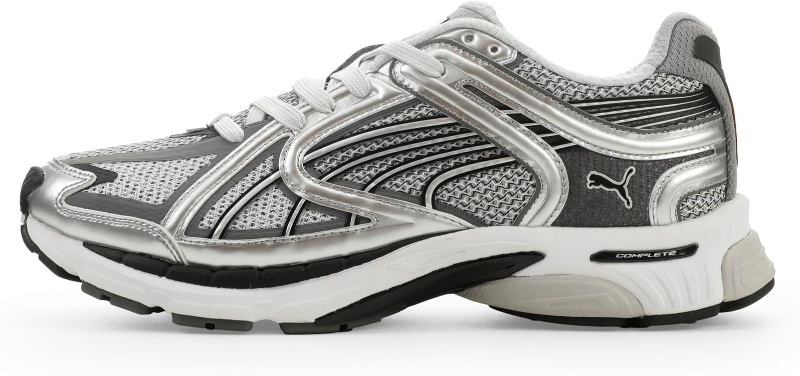 Mens Skyjet Prisco Lace Up Sneakers Shoes Casual - Grey, Silver