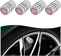 Vista 8 de 4 piezas de tapas de vástago de válvula de neumático, cubiertas de vástago de válvula de aire de neumático impermeables con anillo de goma, cubierta