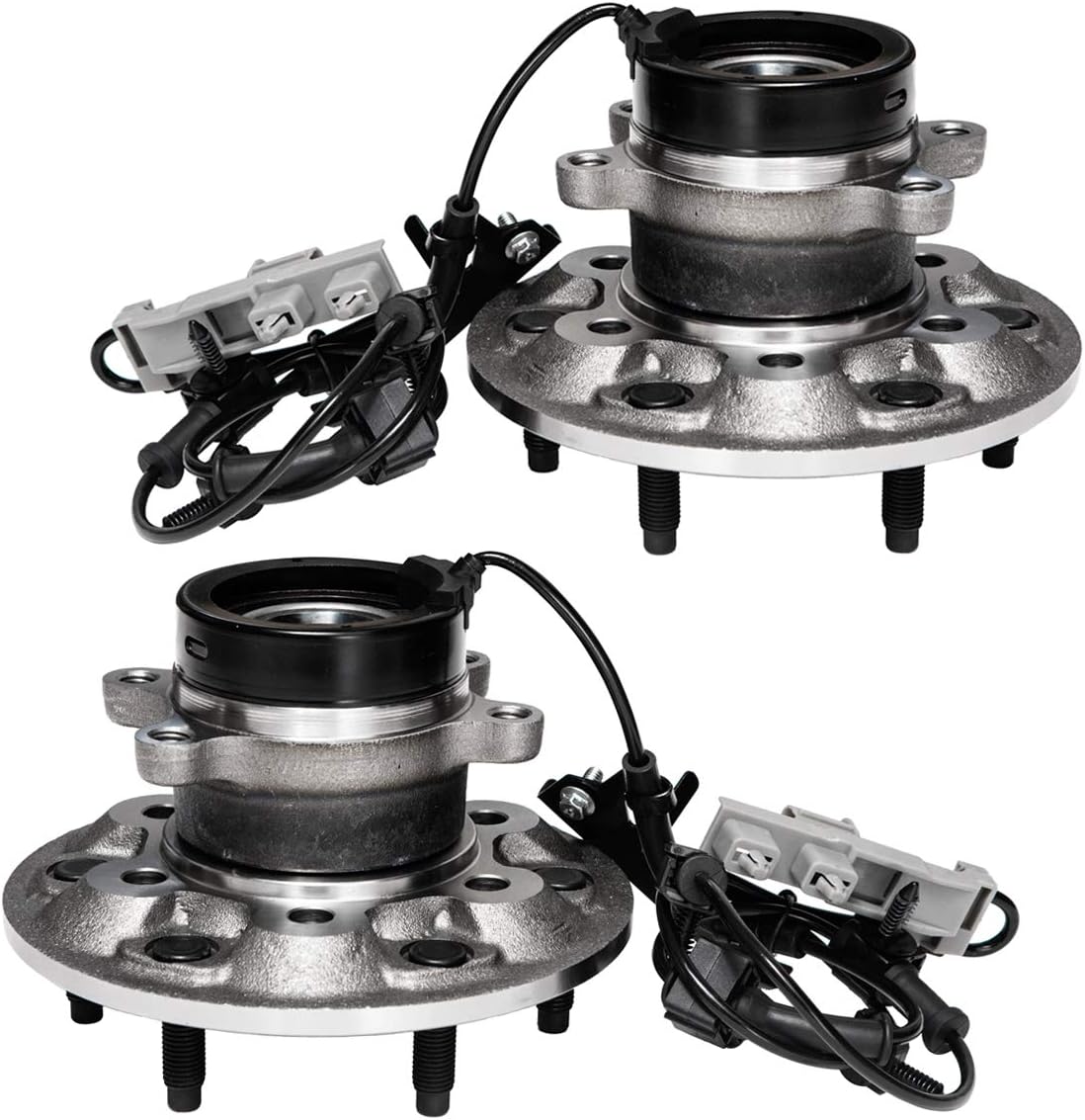 Front Left Wheel Hub and Bearing Assembly Compatible With 2004 05 06 07 2008 Chevrolet Colorado GMC Canyon 06 Isuzu i-350 07-08 i-370 (4WD Models) AUQDD 515110 [6 Lug W/ABS]