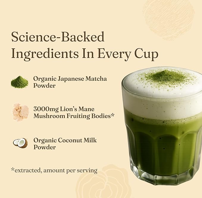 Mezcla de té matcha con melena de león 10 sobres miniatura 4