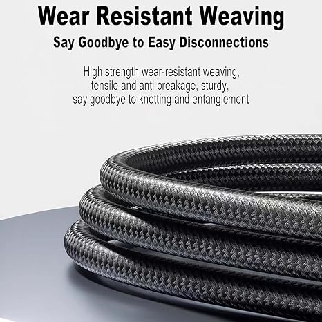 Micro Usb Cable,Android Charger Cable,Fast Charger(Black) (2m)