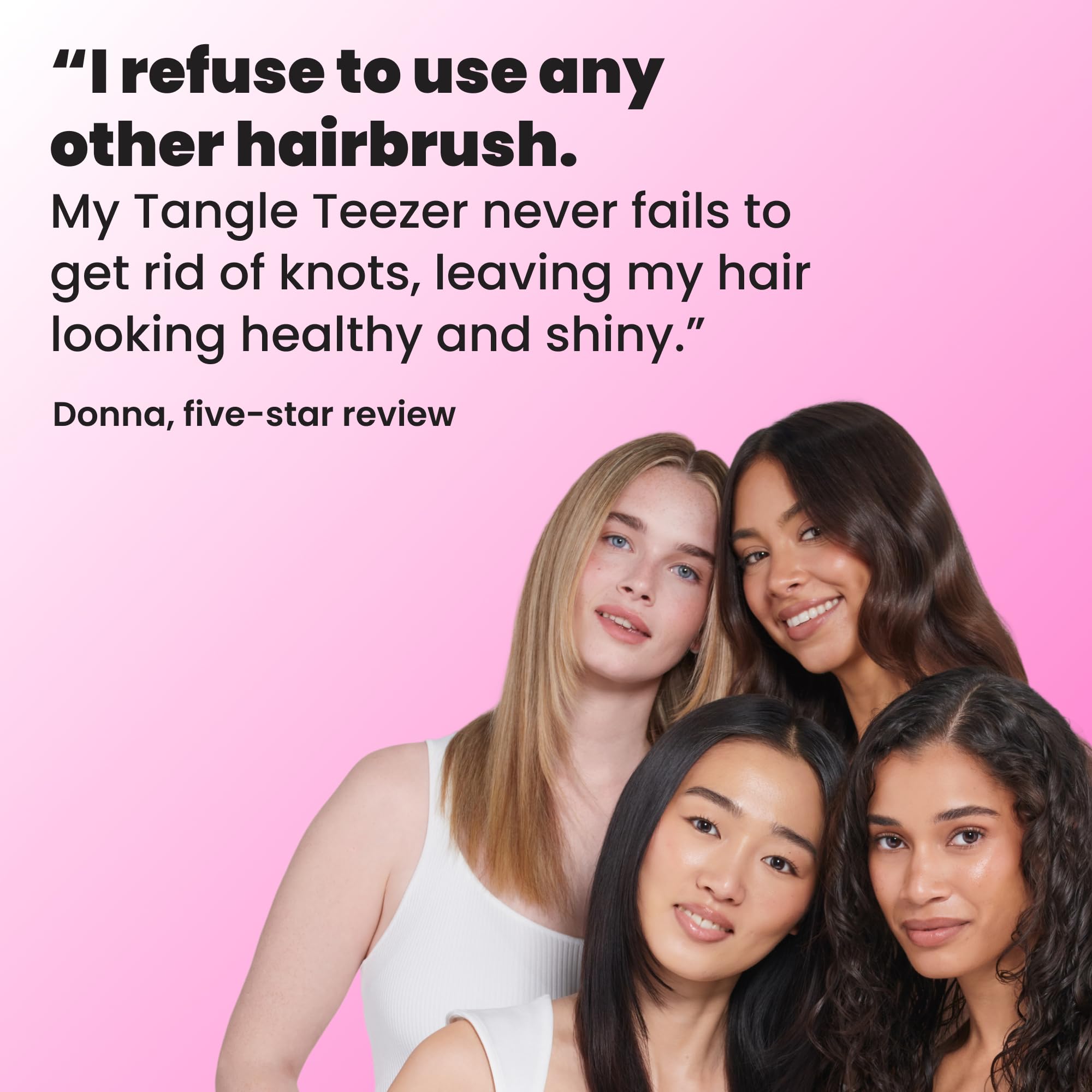 Tangle Teezer Mini The Ultimate szczotka do rozczesywania włosów, delikatna dla mokrych włosów, dwupoziomowe zęby i wygodny uchwyt, idealna dla dzieci i podróży, zmniejsza węzły i łamanie, pas
