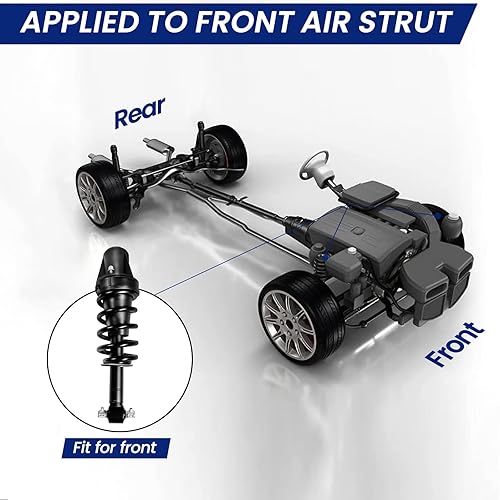 Miniatura 3 de KEIYSHOLCK Suspensión neumática delantera de repuesto para Chevrolet TahoeSuburban, 02-14 Cadillac EscaladeESVEXT, 07-13 GMC SierraChevrolet