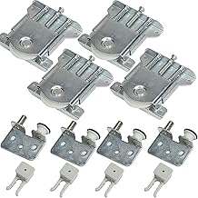 Sliding Cabinet Door Caster, Sliding Cabinet Caster, Sliding Kit for Wardrobe Door Wheels Showcases, Replacement Roller Door, Load 30 kg (4 Sets of Cabinet Rollers)