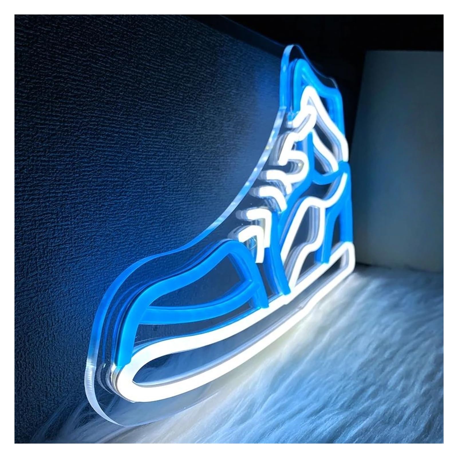 néon signe Enseigne Lumineuse Pour Baskets Pour Une Chambre D'adolescent, Une Caverne, Une Fête, Un Bar, Une Salle De Jeux, Une Décoration Murale 41cmx25cm