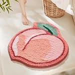 Ankah Fruit Tapis de bain mignons Rugs de salle de bains, particulièrement absorbant, très doux et rapide à sec qui convient pour la chambre d'enfant, salle de bain ou autre chambre, 17.7" x 31.5", Citron