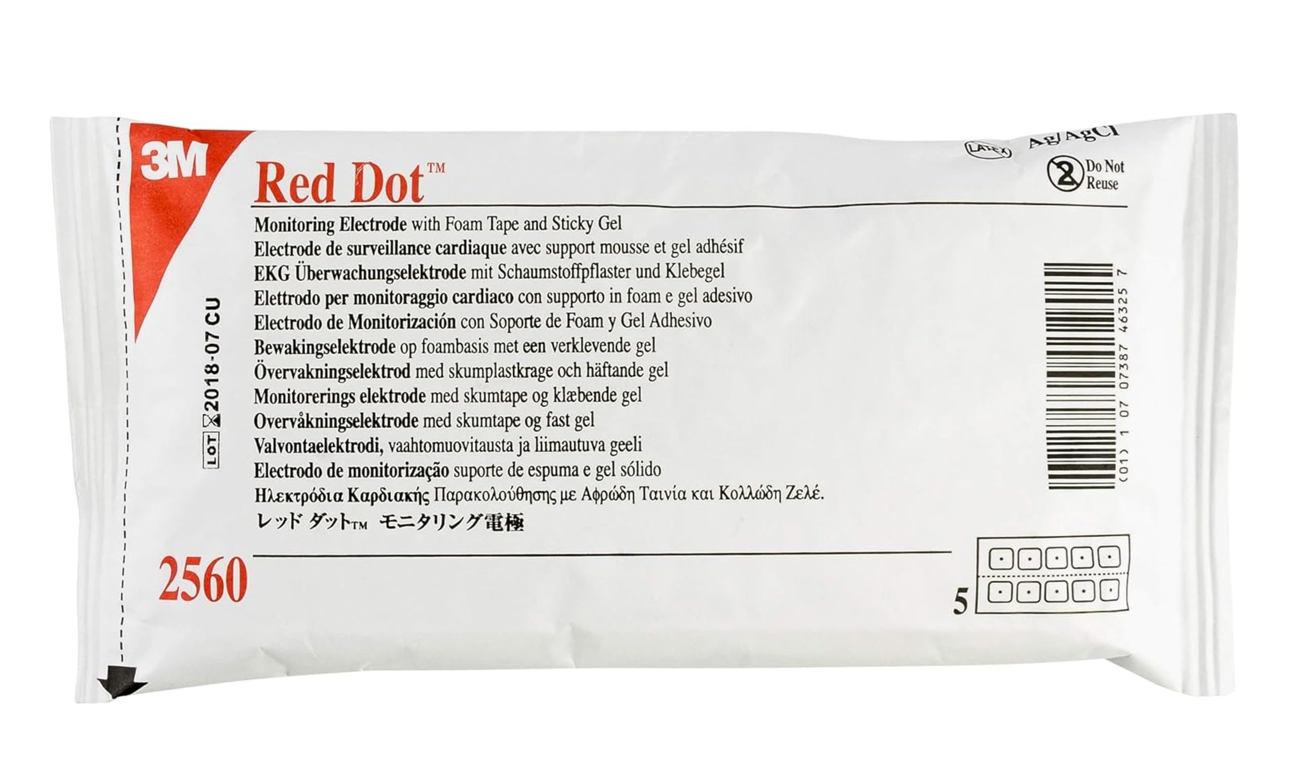 3m Red Dot Monitoring Electrode - Model 2560 - Bag of 50-image-20