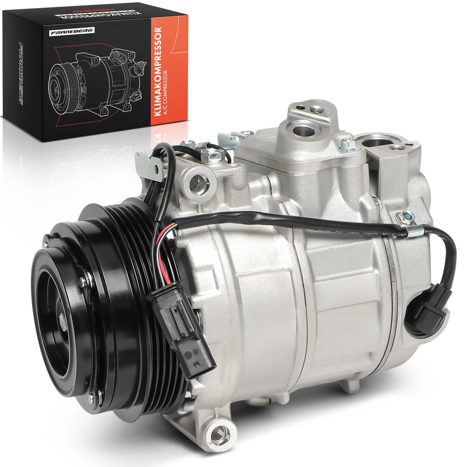Frankberg Compressore Aria Condizionata Compressore Climatizzatore Compatibile con Classe A B-Class Classe C CLA CLS Classe E GLB Marco Polo CAmper V-Class Vito Replace# 0008301401 | Compatibile con: GLC X253, Classe E Coupé C238, GLE V167, CLA Shooting B
