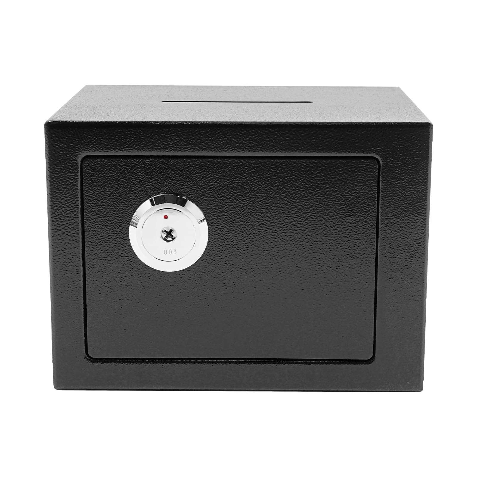 Coffre-fort à clés, caisse à monnaie verrouillable avec fente d'insertion, coffre-fort de 4,6 l pour la maison, tirelire, coffre-fort coffre-fort avec clé, coffre-fort mécanique pour la maison avec