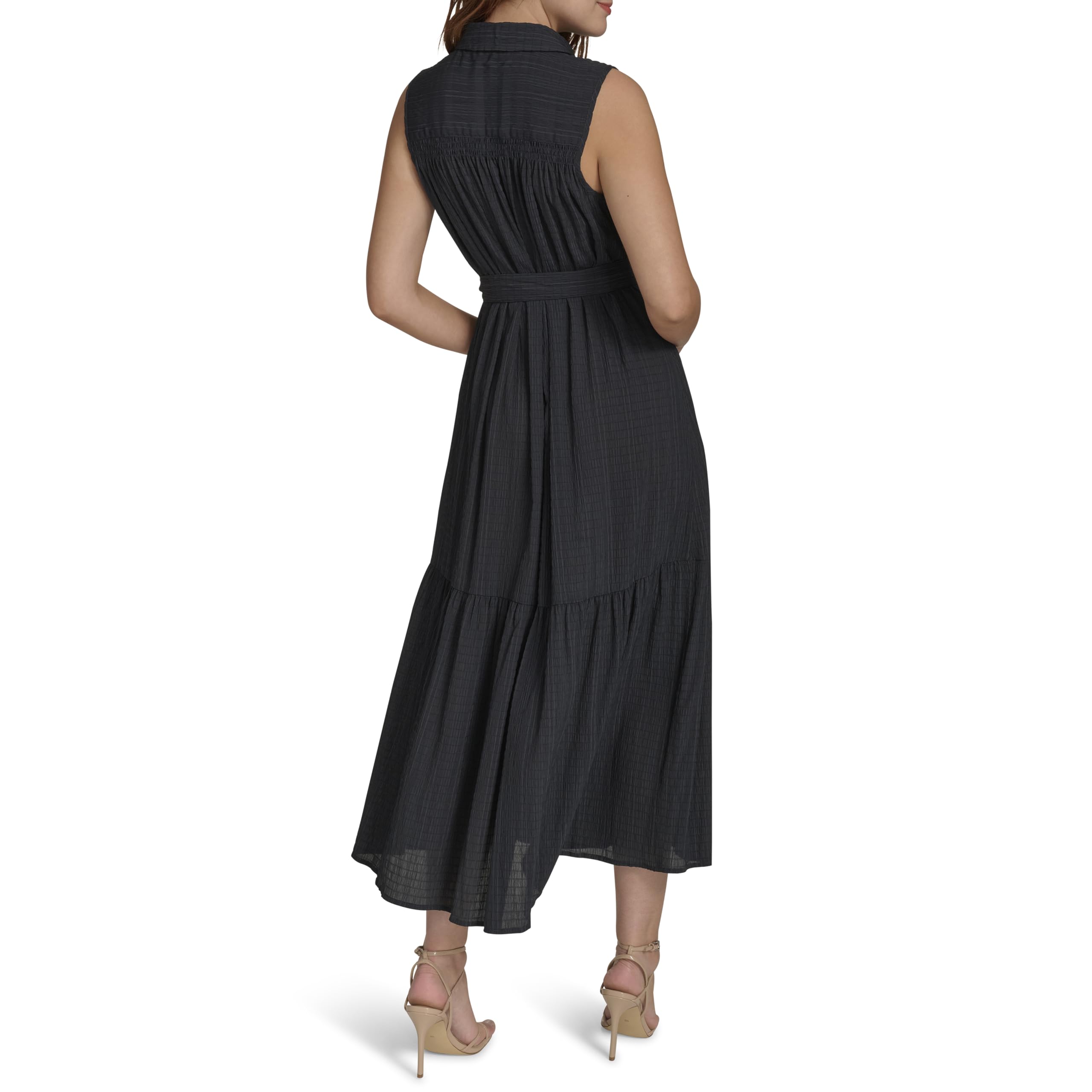 Tommy Hilfiger Damen Sleeveless Midi Shirt Dress Kleid