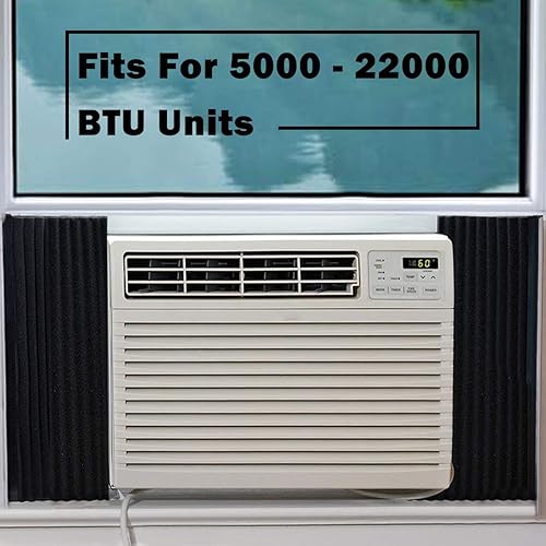 Miniatura 7 de LBG Products Window Air Conditioner Foam Insulation Panels,AC Side Insulating Panel Kit,2 Pack,Black, 17in High x 9in Wide x 7/8in Thick Negro