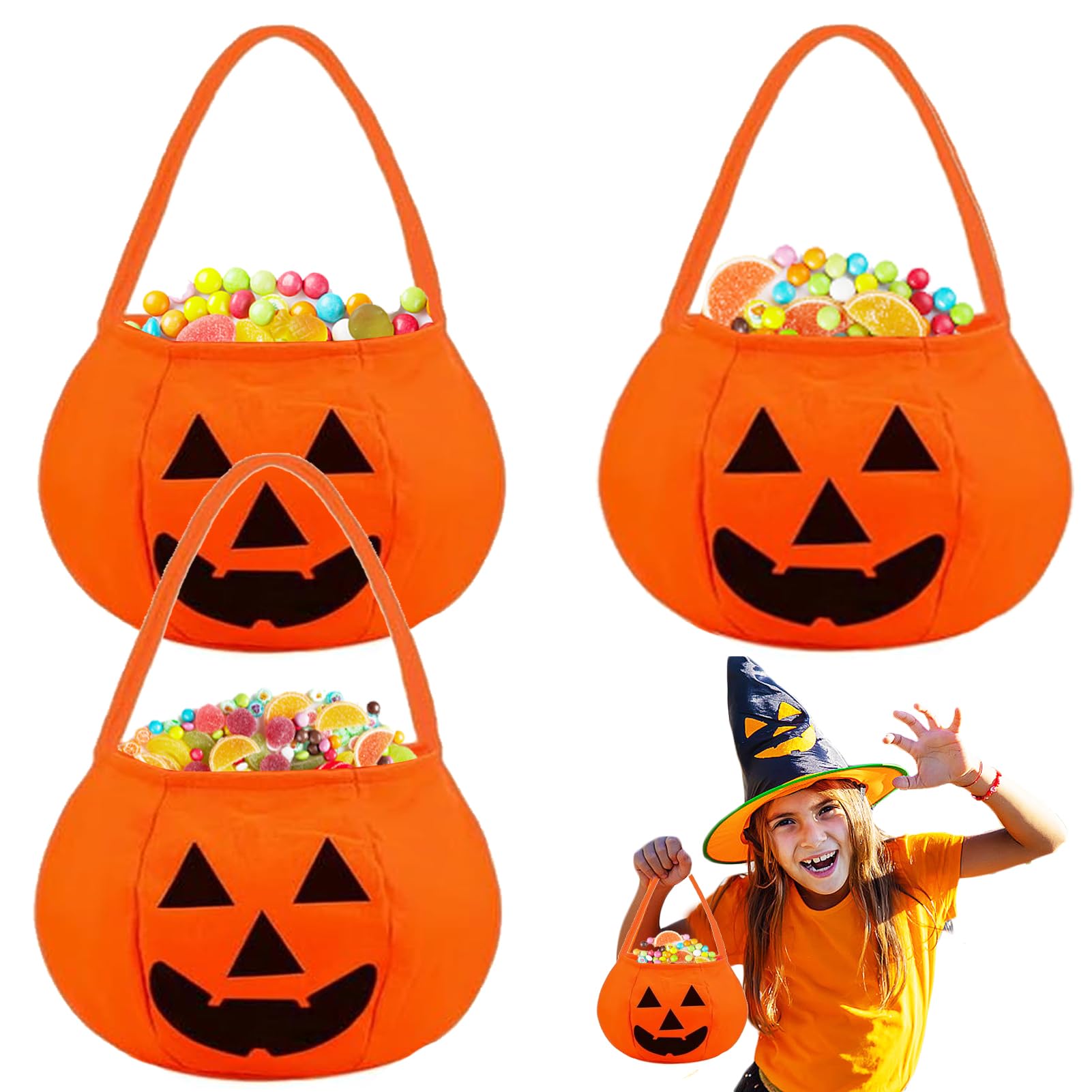HuaMuDM 2 Stück Halloween Süßigkeiten Tasche,Hal Produktbild-Vorschau 12