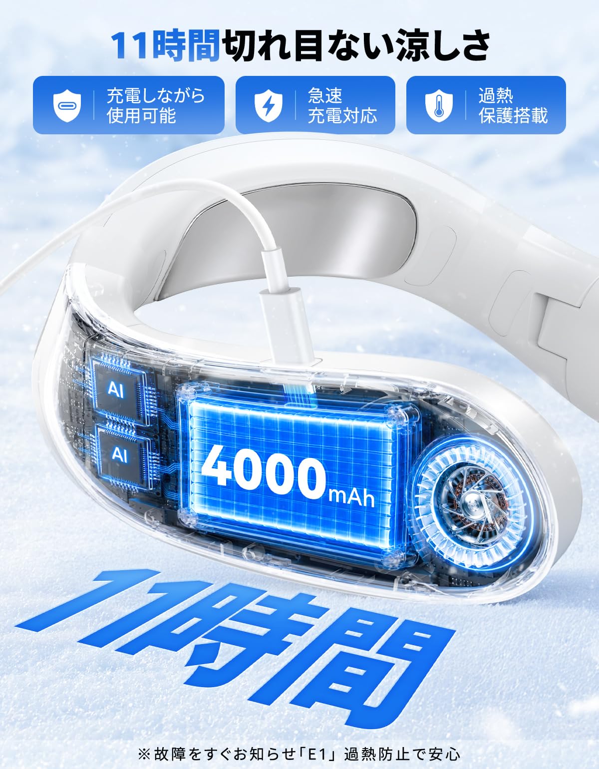 Amazon.co.jp: ネッククーラー 【2026年冷却進化·首掛け扇風機】ネック