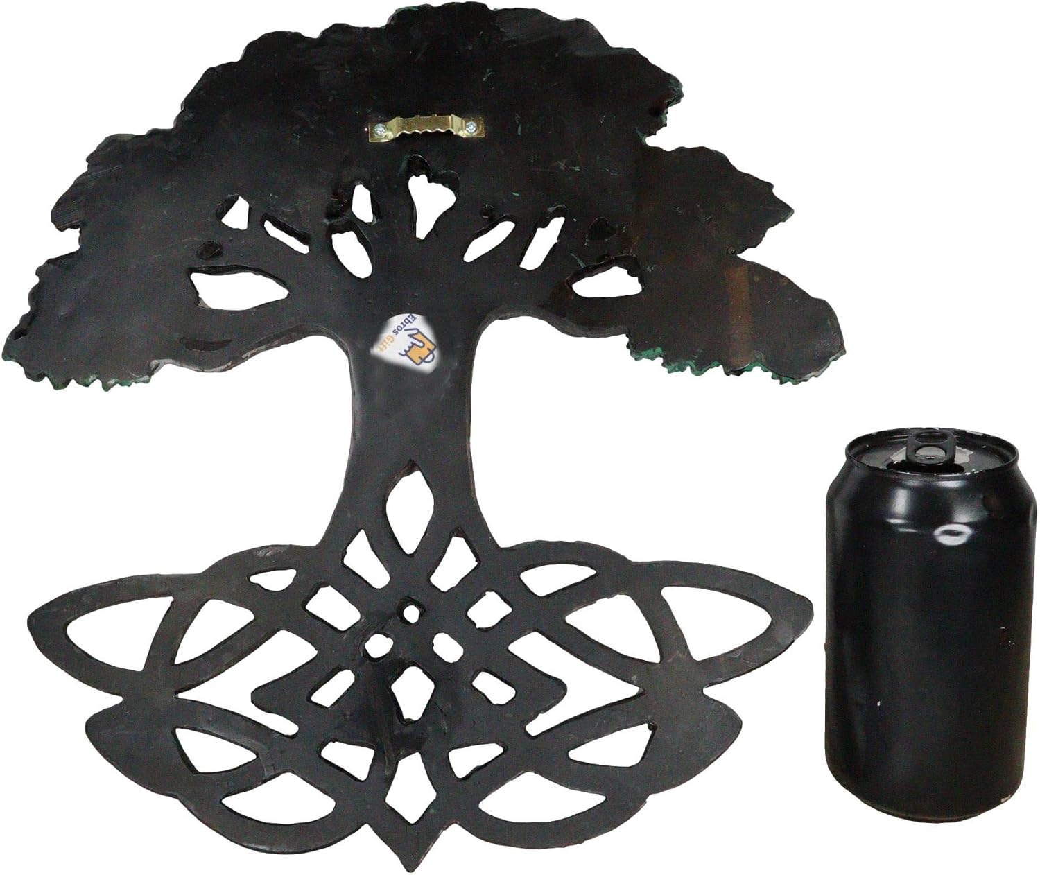 Ebros Gift Blossoming Green Celtic Yggdrasil Tree of Life With Symbolic Knotwork Root System Decorative Wall Plaque Decor Figurine 13" H Wicca Heaven And Earth Spiritual Connection Link Accent