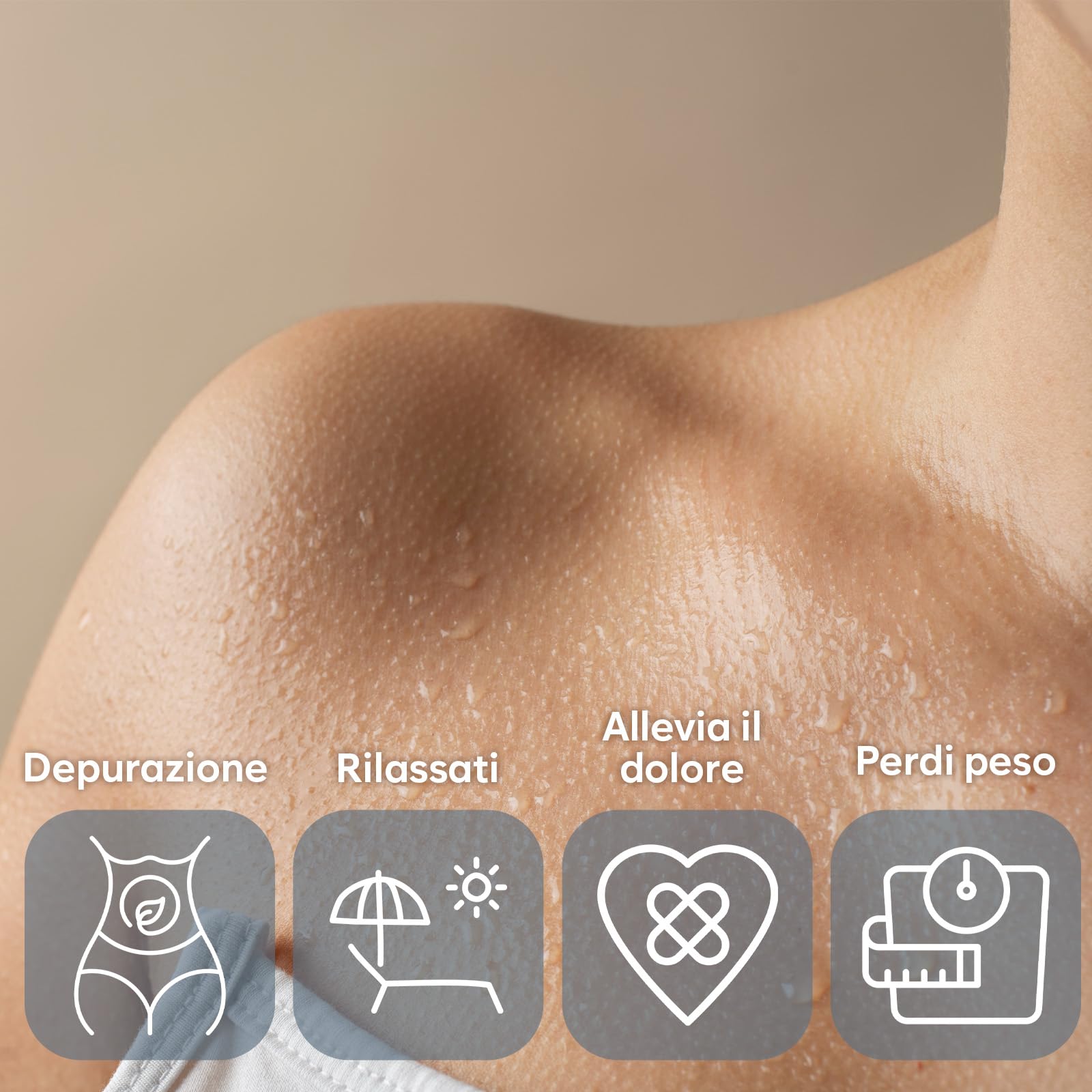 Adamson Sauna Portatile a Vapore 1000W 2.6L Vasca Sauna da Casa Sedia Telecomando Massaggiatore Pedale Tappettino Antiscivolo Blu