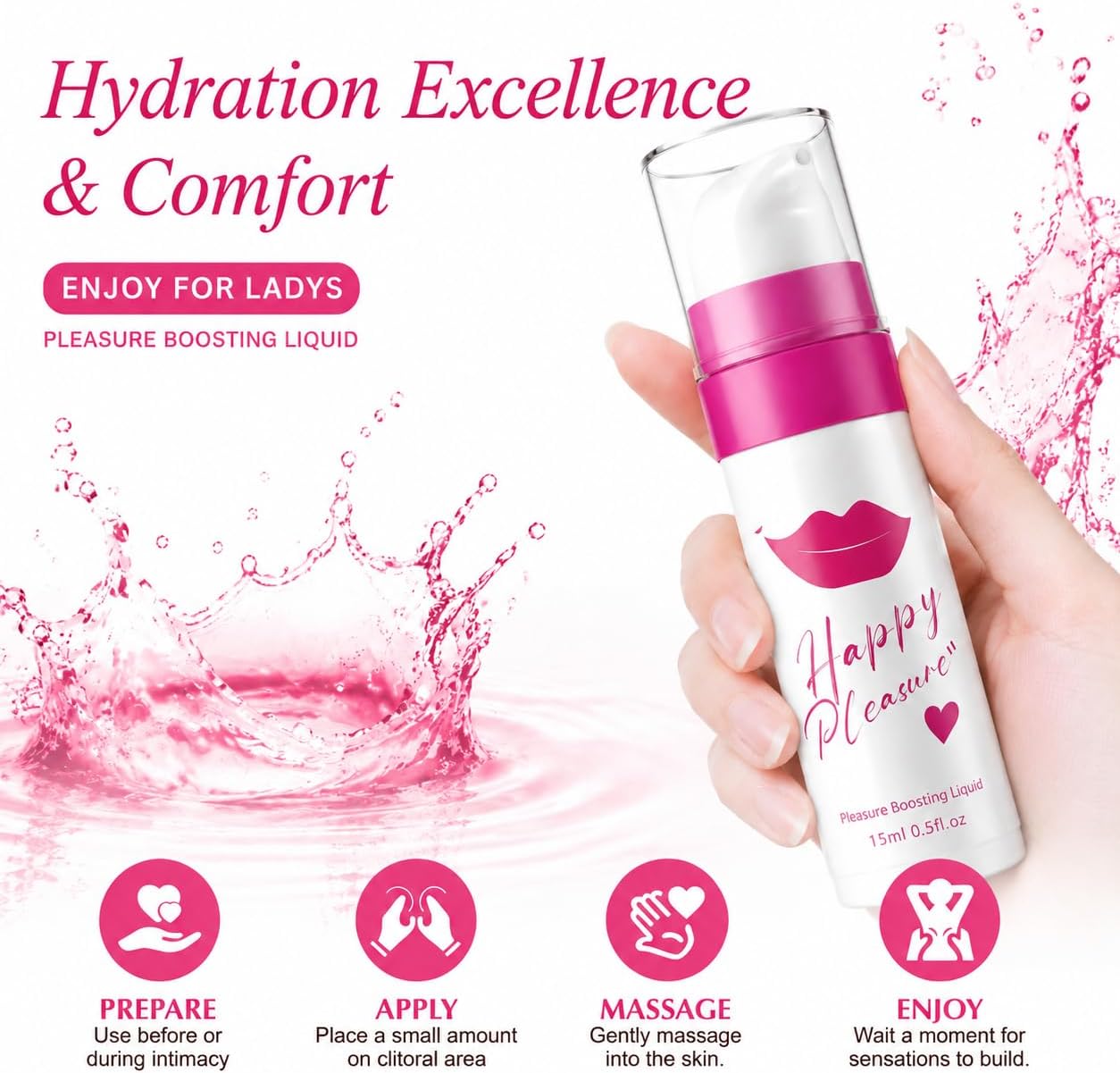 Female Intense Fast Orgasmic Gel,Excite Gel for Her, Climax Intensifying Formula Sex Pleasure Booster