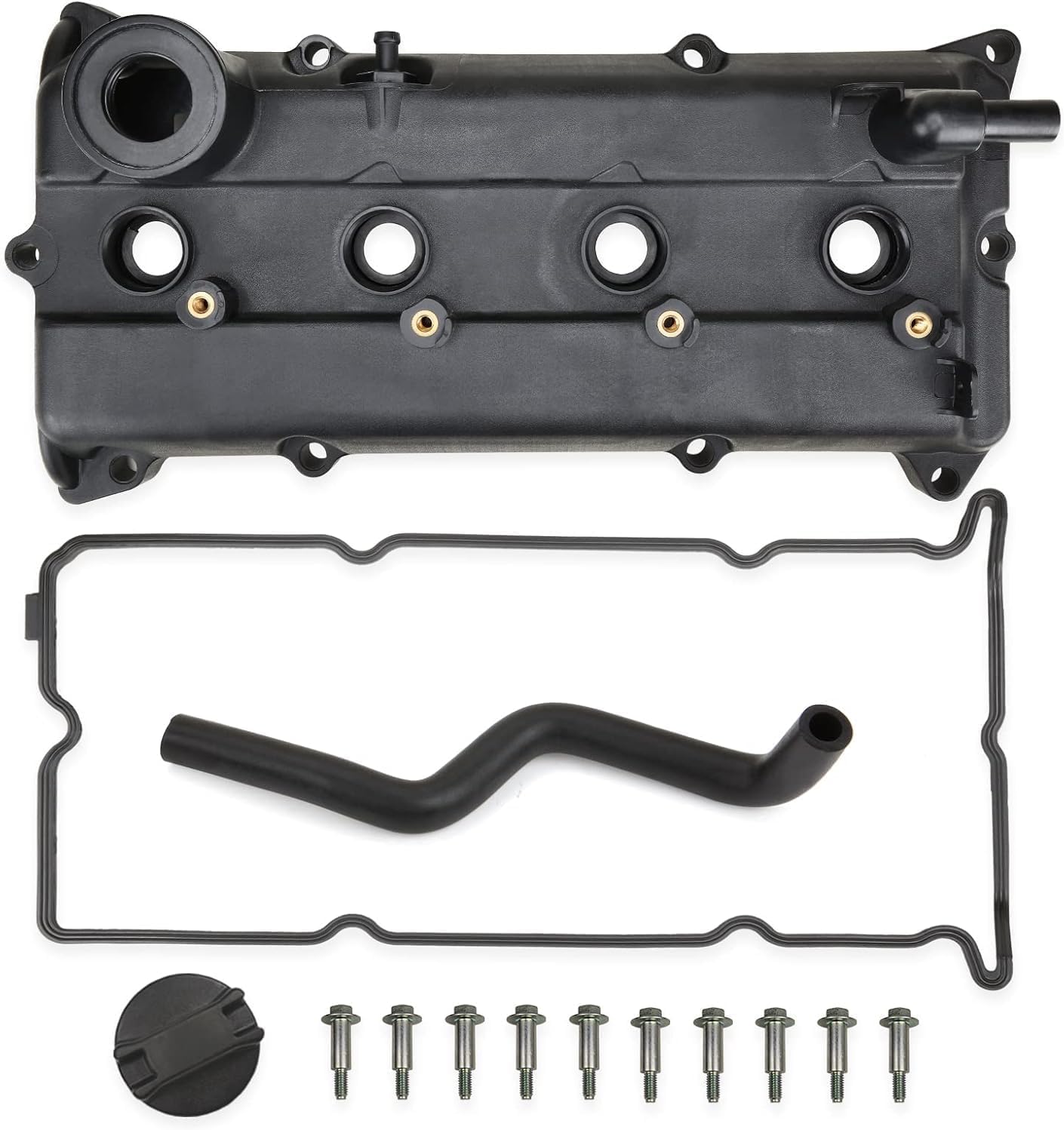 MITZONE Engine Valve Cover Kit Gaskets, Spark Plug Tube Seals Set, Oil Filler Cap, PCV Valve, Bolts Compatible with 2002-2006 Nissan Altima Sentra 2.5L Replaces 13264-3Z001 13264 3Z001 264-982 004-003