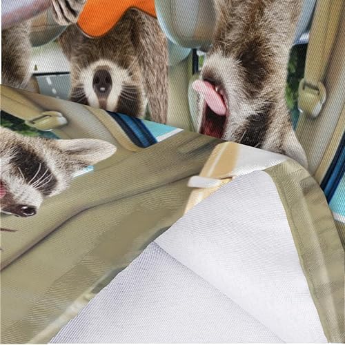 Miniatura 5 de Divertido soporte para bolsa de plástico de mapache de animales, lavable, grande, soporte para bolsa de comestibles, organizador de bolsas de