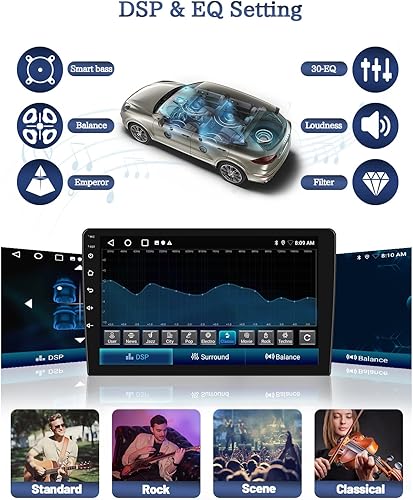 Miniatura 5 de Hikity 2G+32G Android 11 Car Stereo for Jeep Patriot Compass 2010-2016 Radio, 10.1 Inch Touch Screen with Apple CarPlay Android Auto Mirror Link