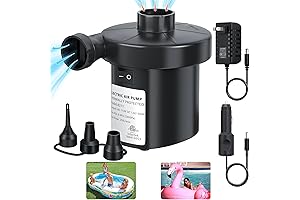Bomba de aire eléctrica para inflar piscinas inflables, colchones de aire, con...