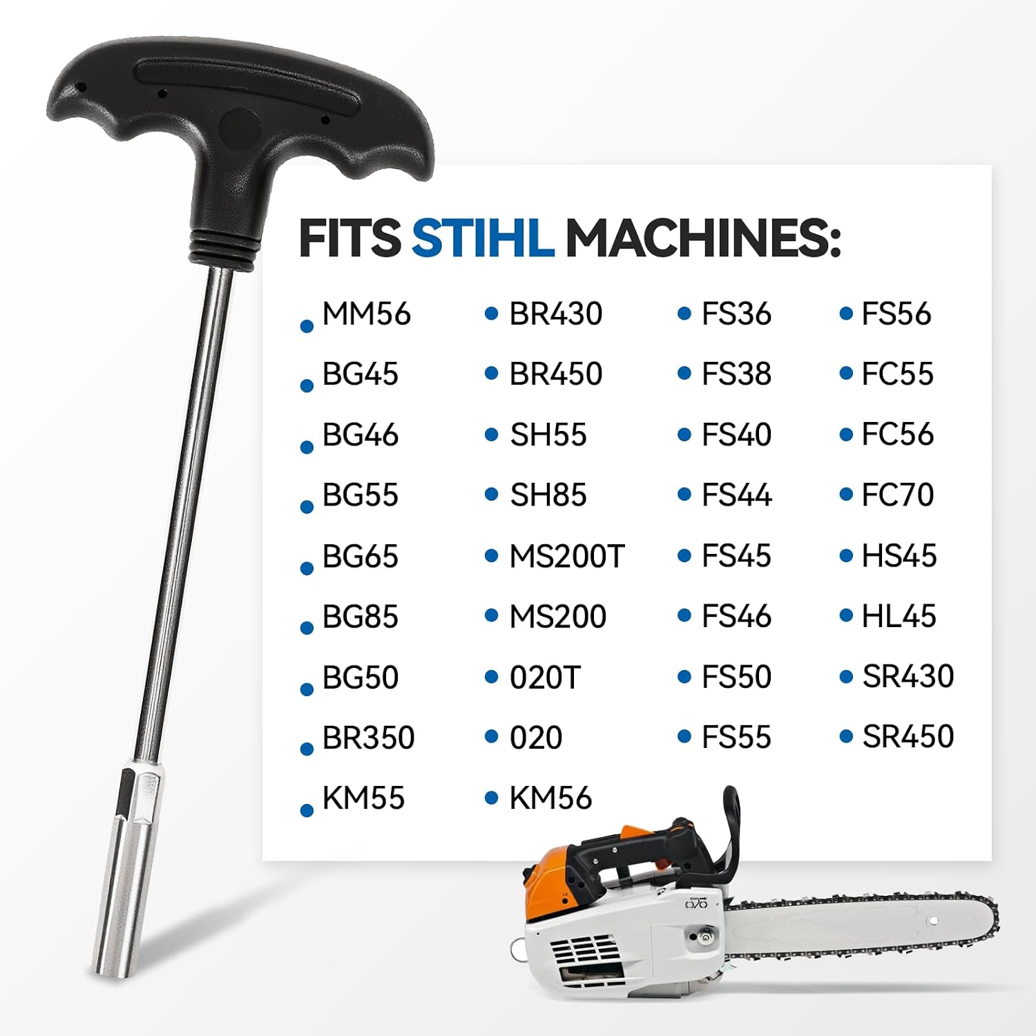 8" (8MM) Socket Wrench for Chainsaws, Trimmers and Blowers 5910 890 2420,Replacement for STIHL