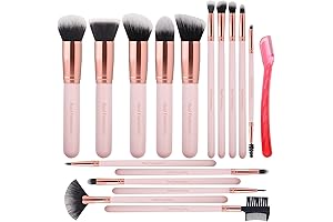 16 Premium Synthetic Eyeshadow Makeup Brush Set for Flawless Application