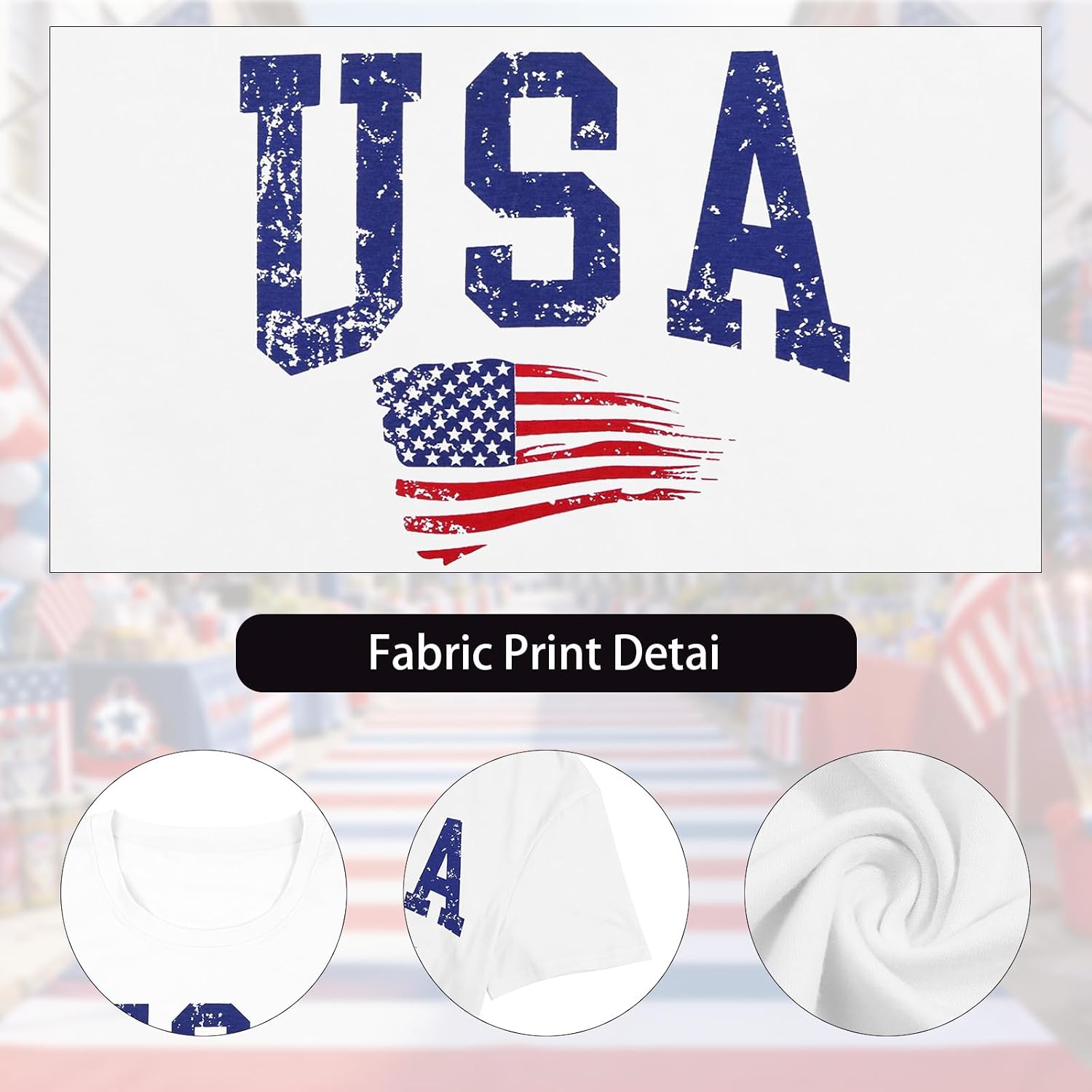 4th of July Outfits for Women USA Patriotic Shirts for Women Short Sleeve Red White and Blue Shirts American Flag Summer Tops