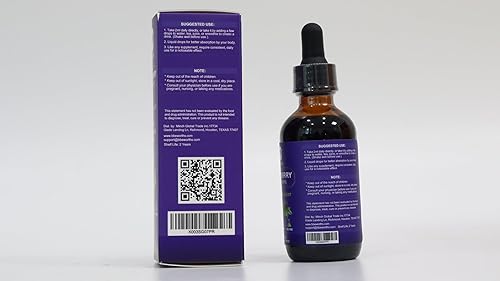 Miniatura 7 de Jarabe de saúco  Gota líquida de quercetina negra de saúco con quercetina, panax ginseng para apoyo inmunológico  Sambucus saúco con vitamina C y