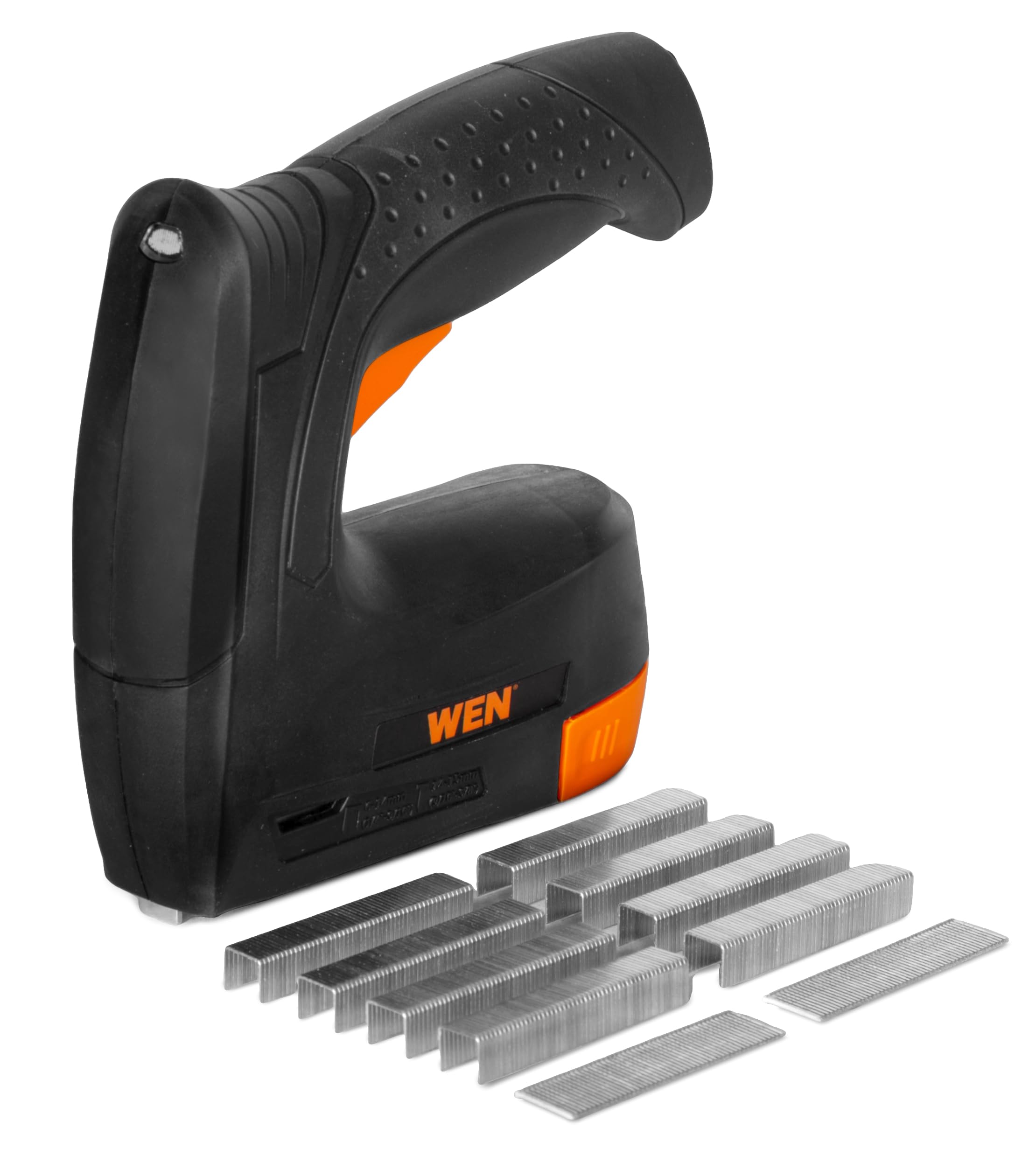 WEN 4V Max Cordless 2-in-1 5/8-Inch Brad Nailer and T50 Crown