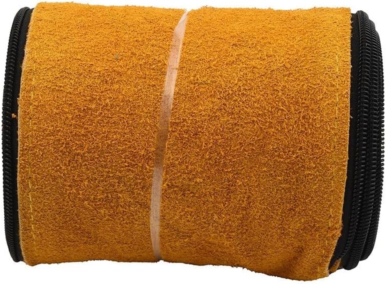 TIG Welding Torch Cable Cover, Flame-Resistant Leather, MIG/Plasma Cable Sleeves Tig Cover, Welding Torch Cable Hose Cover, 11.48Ft
