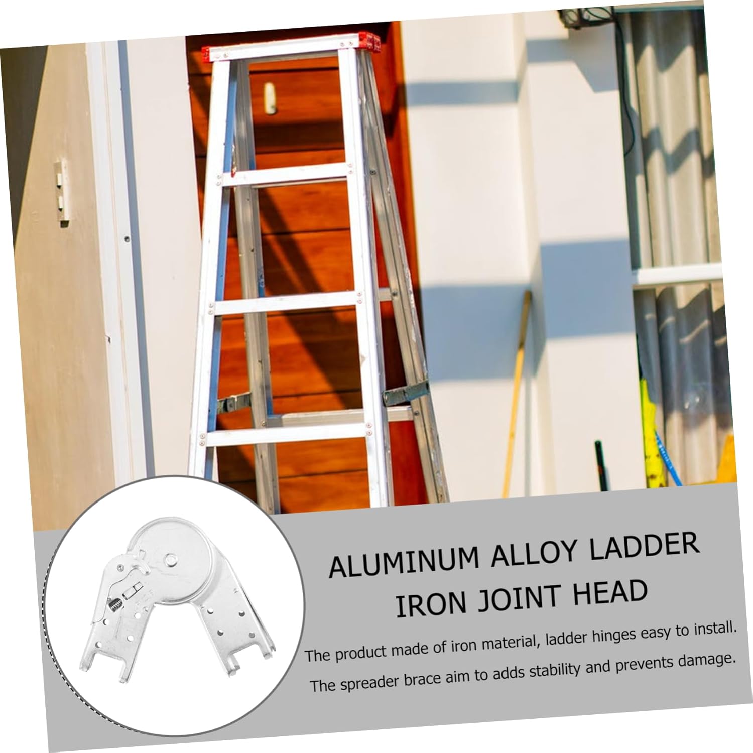 1Pc Aluminum Alloy Folding Ladder Hinge for Step and Herringbone Ladders Folding Ladder Bracket Accessory Easy to Install Folding Ladder Part for Home and Construction Use