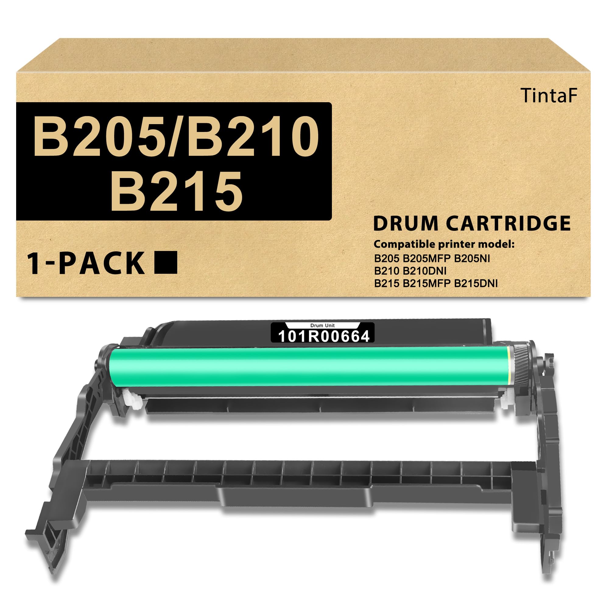Wkład bębnowy B205 B210 B215 jednostka bębnowa 101R00664 czarny (bez tonera) zamiennik do drukarki Xerox B205 B205 MFP B205NI B210 B210DNI B215 B215 MFP B215DNI | 10 000 0 stron, 1 - Opakowanie