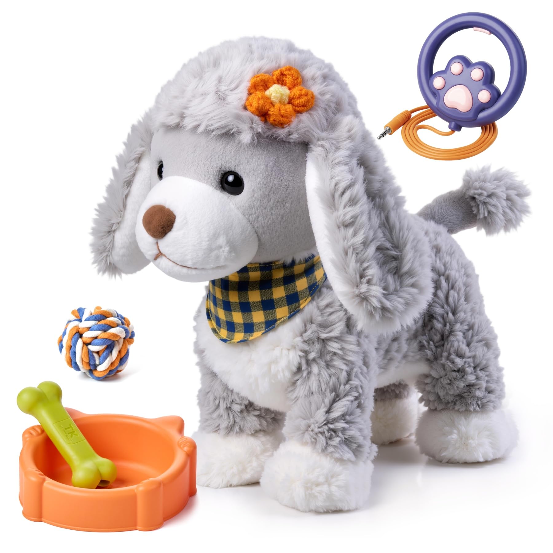 TUMAMA KIDS Interactive Plush Dog Toy, Remote-Controlled Dog Kids Toy