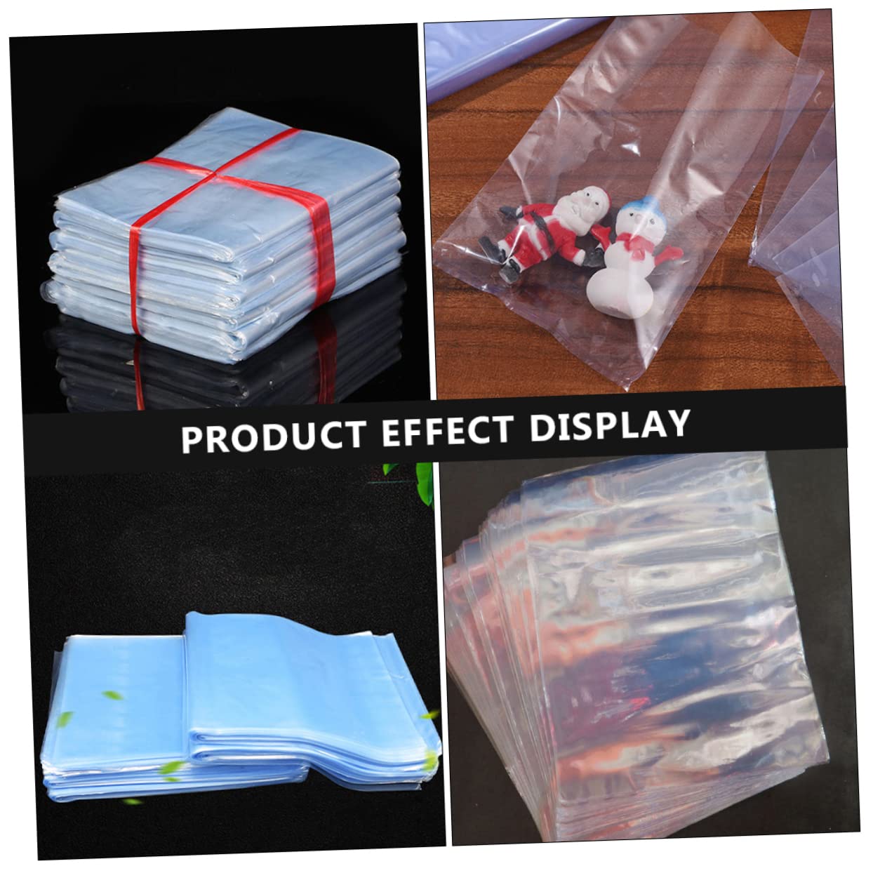 1pack Shrink Bags Clear Shrink Film for Craft Packaging Moisture- Sealing for Homemade Projects and Industrial Use