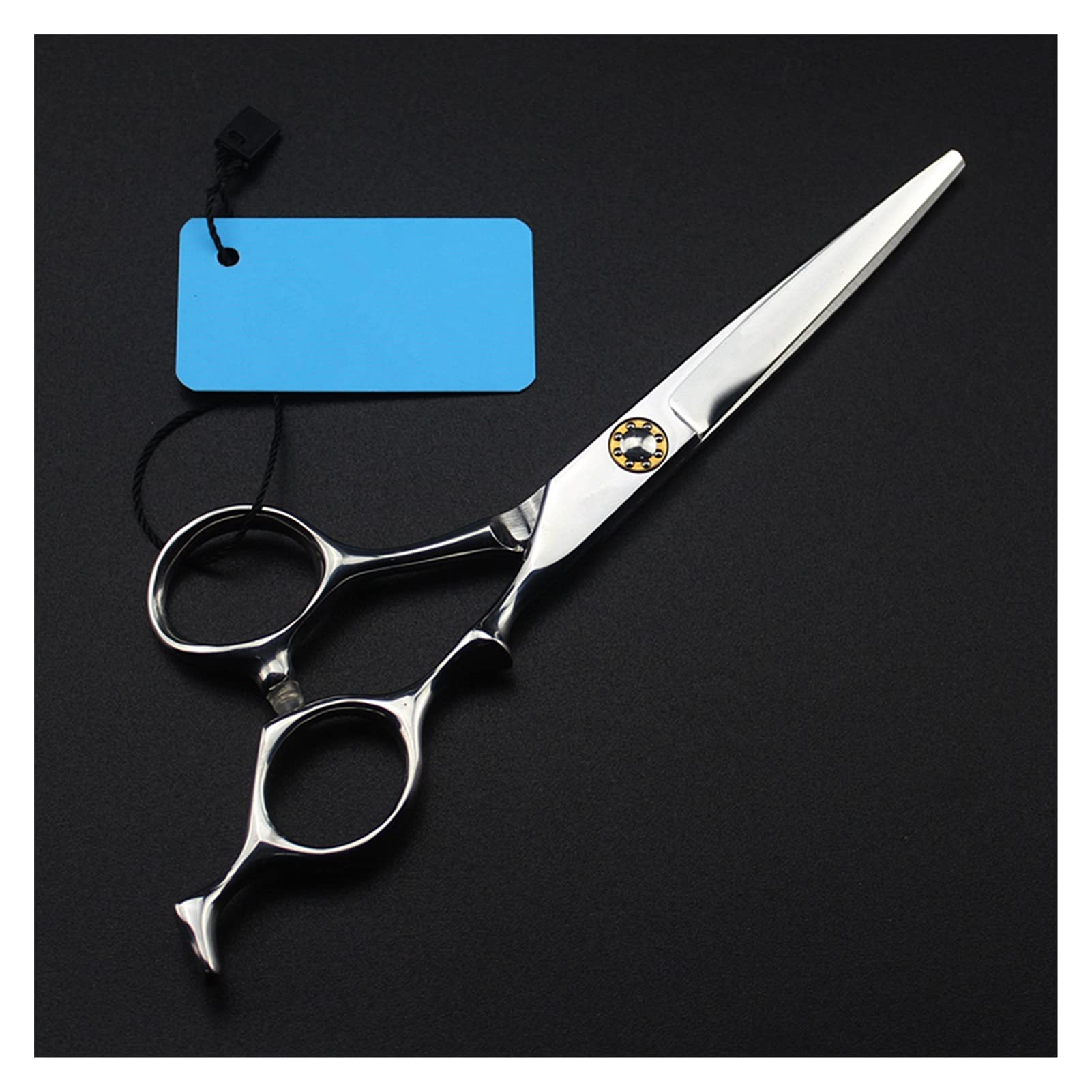 6 Inch Silver Scissors, Hair Thinning Scissors, Tooth Scissors, Hairdresser Scissors Hair Cutting Shears (Color : Thinning) (Cutting B)