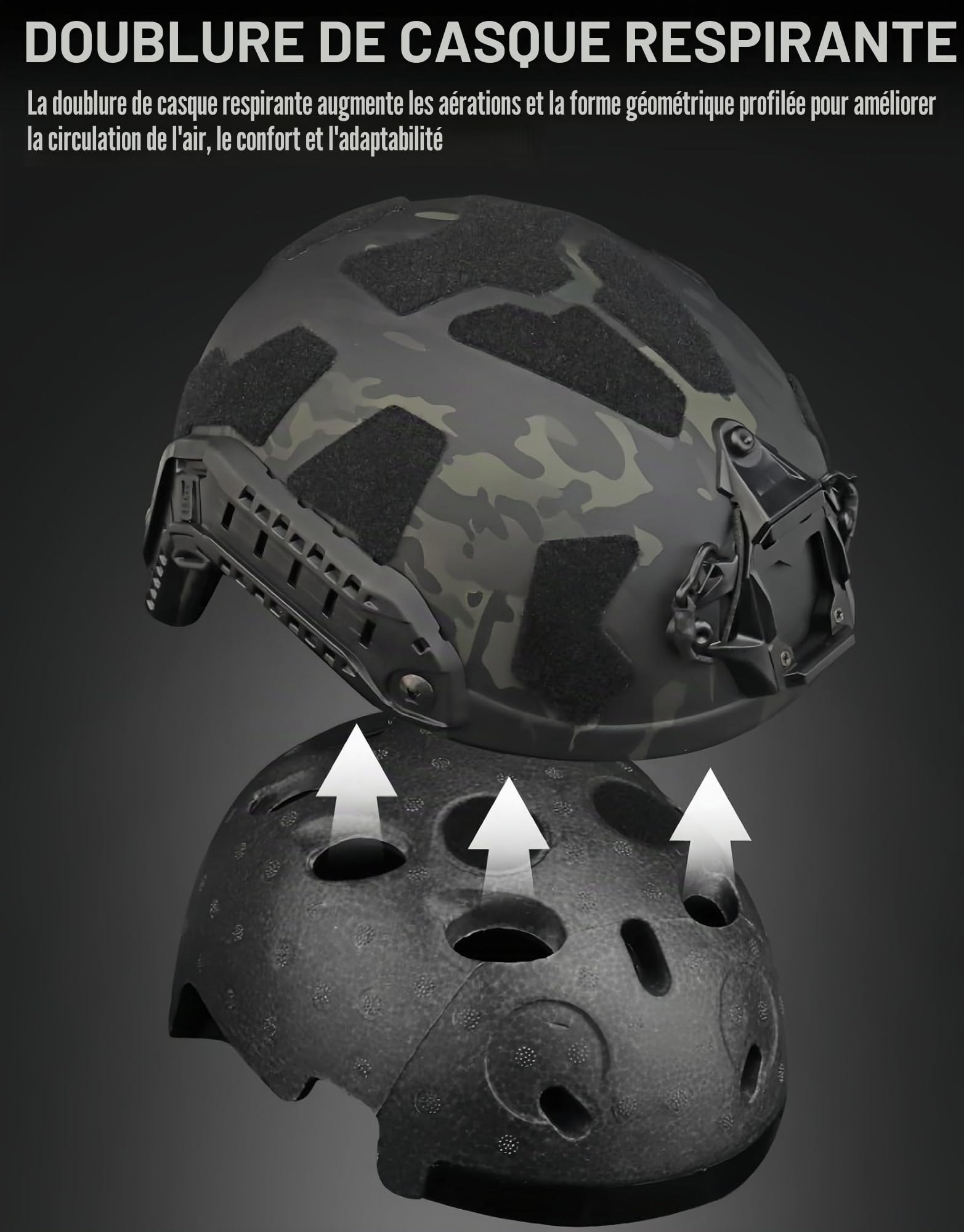 ACEXIER Casque de Protection Tactique SF Super High Cut Tactical Fast