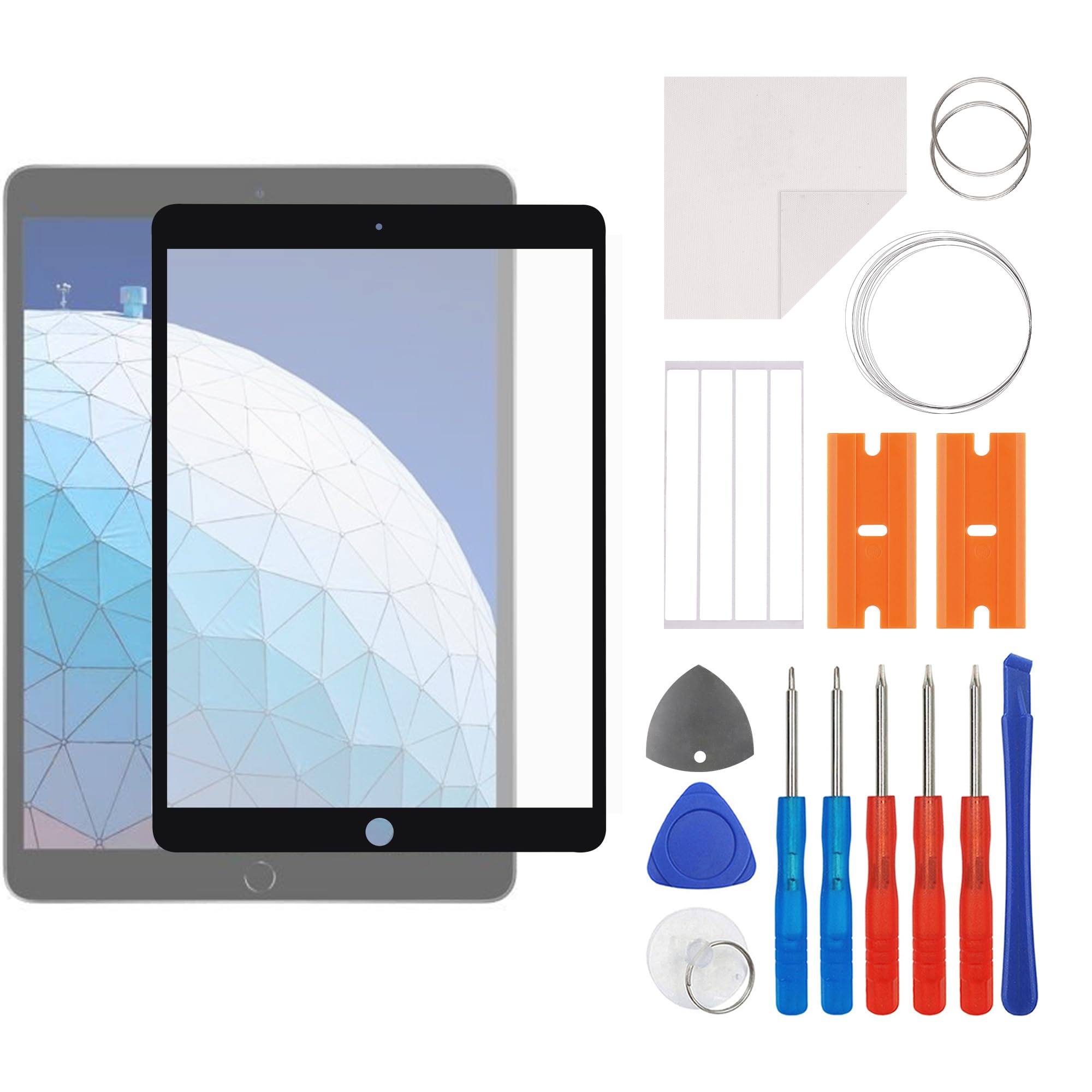 Lentille de rechange écran avant compatible 7 avec kit OCA premium - 7