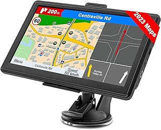 GPS Navigation for Car Truck - 2023 Navigation System 7 Inch with Lifetime Free Map Updates, Pre-Loaded US/CA/MX Maps, Voice Guidance, Speed Camera Warning and Touch Screen, Vehicle GPS Unit Handheld