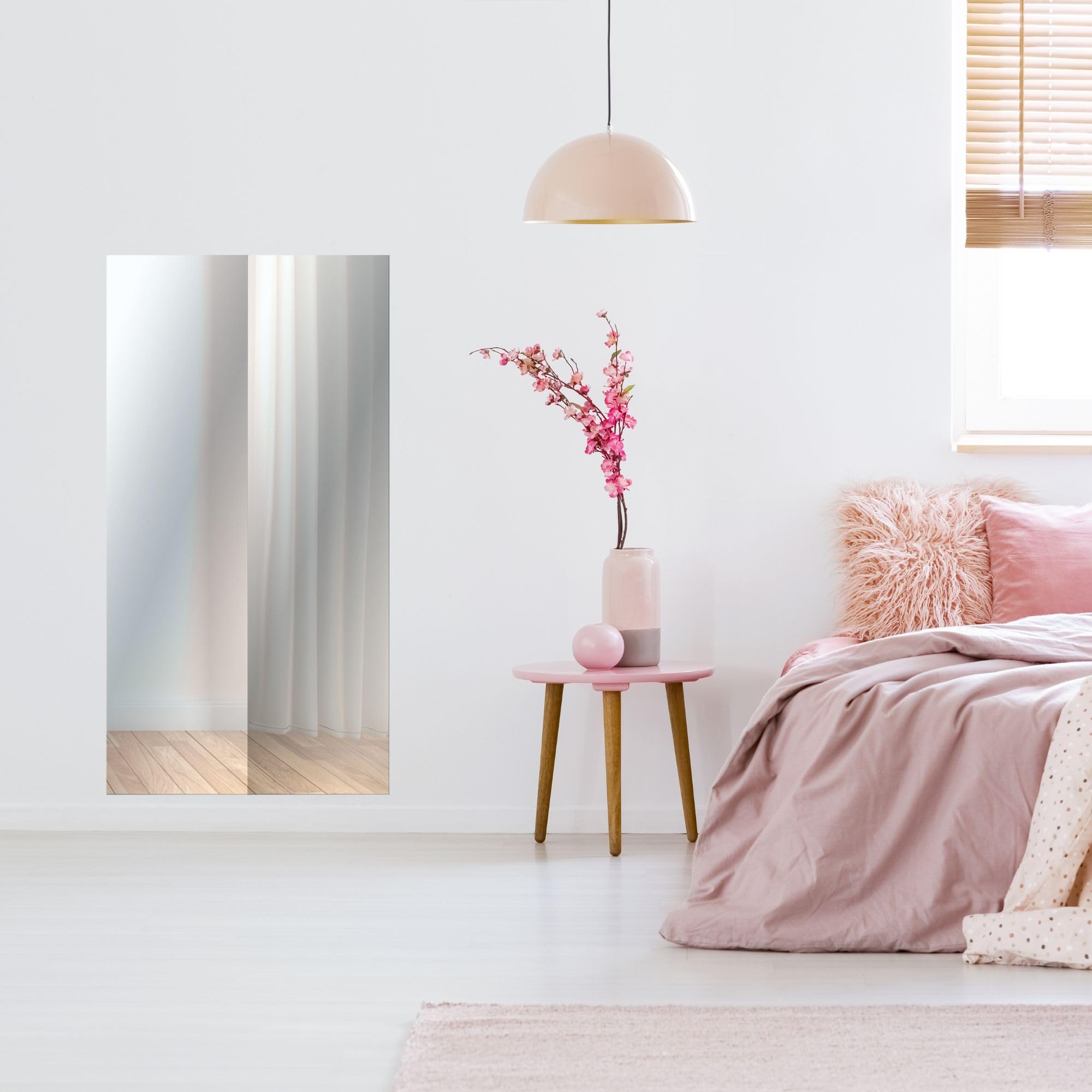 Lupia - Specchio da Parete Rettangolare, Sottile a Filo Lucido, Vetro Cristallo, specchiera Versatile Design Adatto per Camera da Letto, Soggiorno, Ingresso, Bagno e Ufficio 38x160 cm