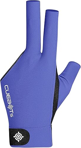 Miniatura 6 de Guantes de piscina para mano izquierda, guantes de billar de 3 dedos, control de taco de baja fricción, malla transpirable y ajuste ajustable