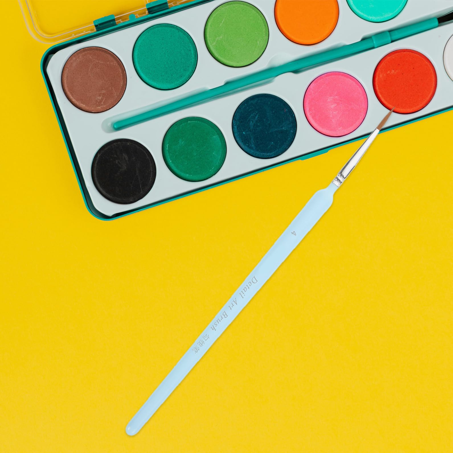 55piezas Pinceles para Detalles para Pintura Acrílica Acuarela y Gouache Herramientas De Artista para Miniaturas y Proyectos De Arte