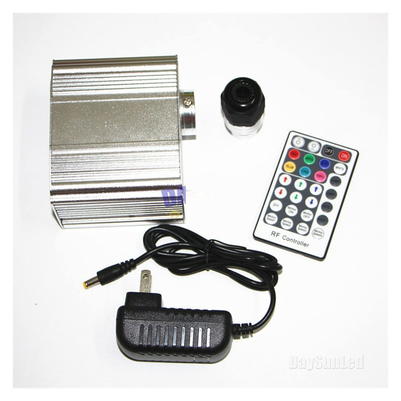 Kit de Luces de Estrella, DIRIGIÓ Twinkle Techo Luces de fibra óptica 1 0w rgbw Kit de iluminación 200pcs 0.75mm 2m + Rf Remoto for la decoración del techo de automóviles.