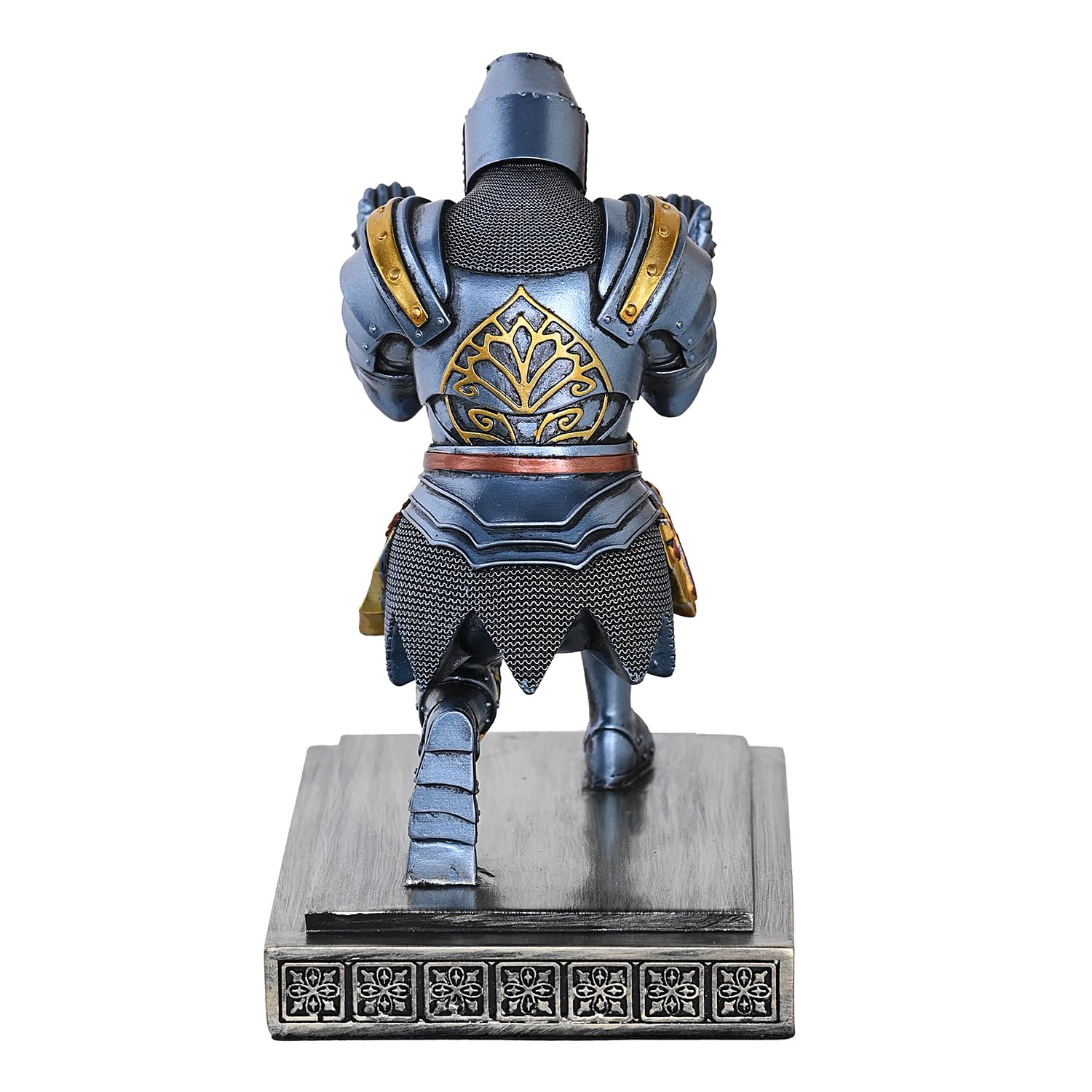 Templar Vanguard Soldato portapenne, portapenne, organizer da scrivania e accessori come regalo per gli appassionati di guerrieri medievali (blu)